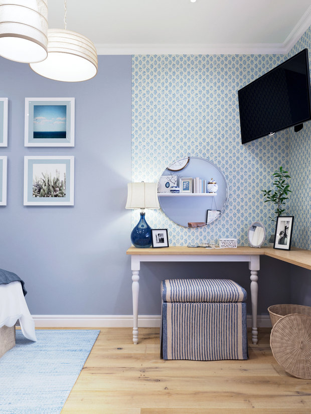 Фотография: Спальня в стиле Прованс и Кантри, Дом, Проект недели, Дом и дача, Новосибирск, Таунхаус, Кирпичный дом, 4 и больше, 60-90 метров, Полина Степанова – фото на INMYROOM