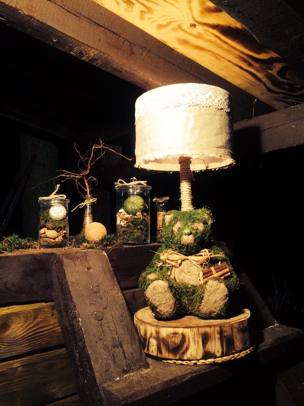 Фото из портфолио Дизайнерские лампы в ЭКО стиле handmade – фотографии дизайна интерьеров на INMYROOM