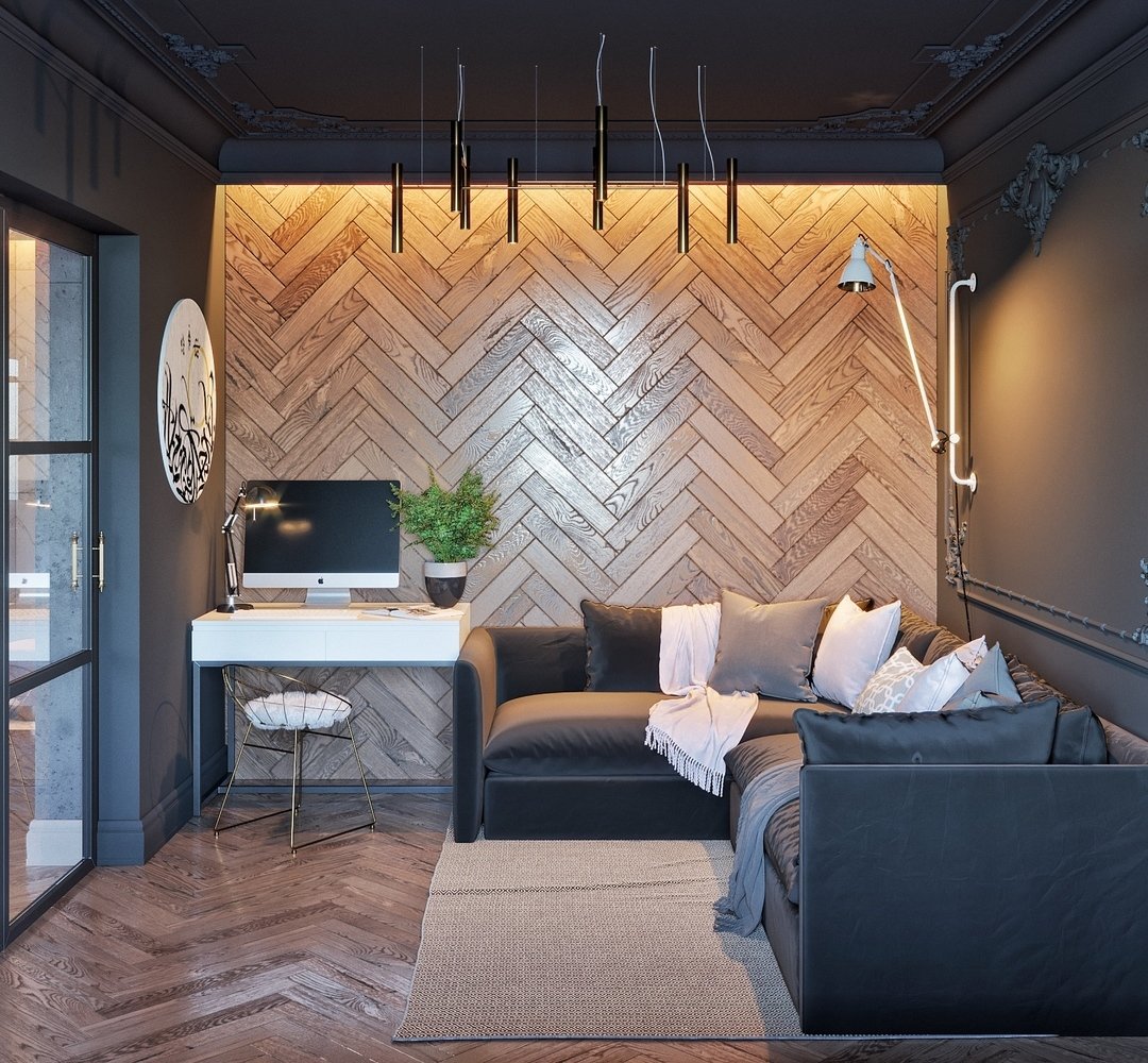 Фотография: Гостиная в стиле Эклектика, Квартира, Проект недели, Серый, Екатеринбург, 1 комната, до 40 метров, IN MY BOX – фото на INMYROOM Фотография: Гостиная в стиле Эклектика, Квартира, Проект недели, Серый, Екатеринбург, 1 комната, до 40 метров, IN MY BOX – фото на INMYROOM