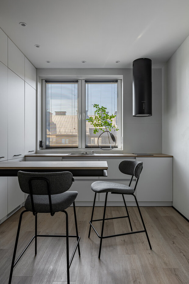 Фотография: Гостиная в стиле Лофт, Современный, Минимализм, Малогабаритная квартира, Квартира, Проект дня, Калининград, 1 комната, до 40 метров, Юлия Смышляева – фото на INMYROOM