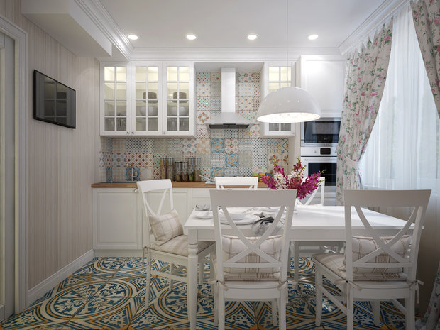 Фото из портфолио Квартира с кухней в стиле прованс – фотографии дизайна интерьеров на INMYROOM