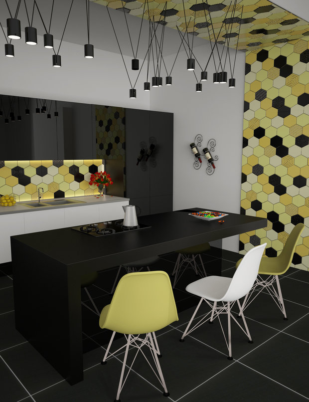 Фото из портфолио Конкурс настенной плитки STYLE YOUR TILE – фотографии дизайна интерьеров на INMYROOM