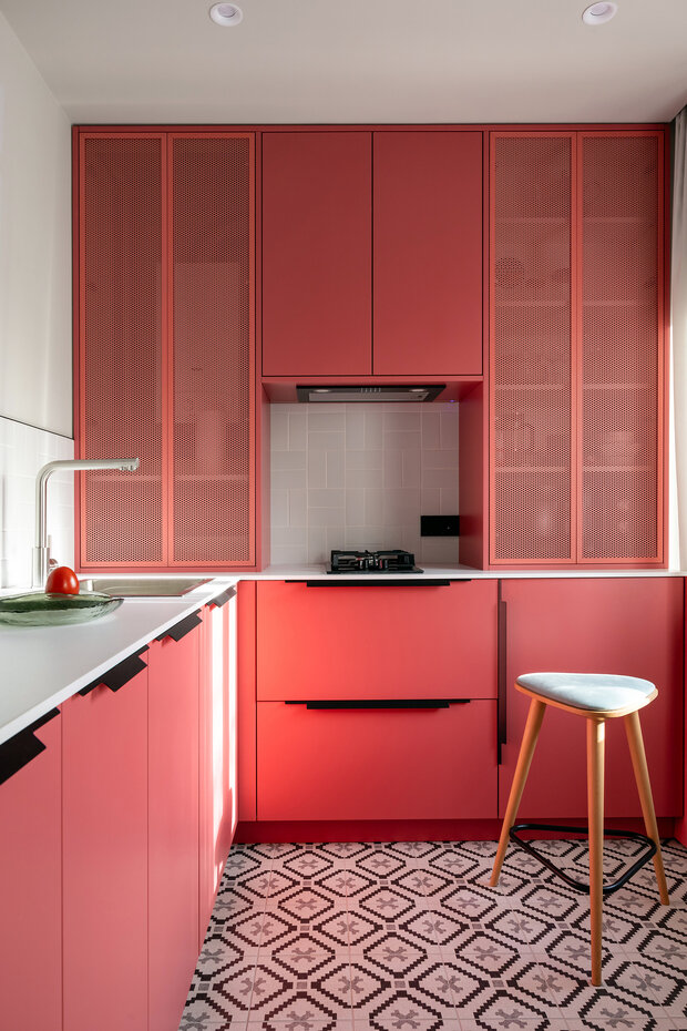 Фотография: Кухня и столовая в стиле Современный, Квартира, Проект дня, Калининград, Хрущевка, 2 комнаты, 40-60 метров, Полина Чернышова – фото на INMYROOM