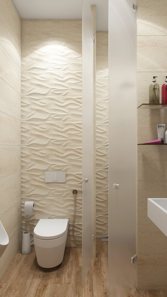 Фотография: Ванная в стиле Современный, Квартира, Проект недели, Санкт-Петербург, новостройка, Дарья Пикова, Монолитный дом, 4 и больше, Более 90 метров – фото на INMYROOM