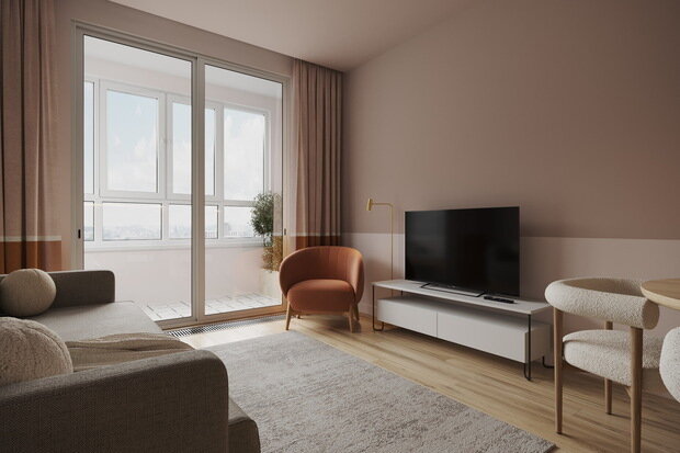 Фото из портфолио Квартира для девушки в Ханты-Мансийске – фотографии дизайна интерьеров на INMYROOM