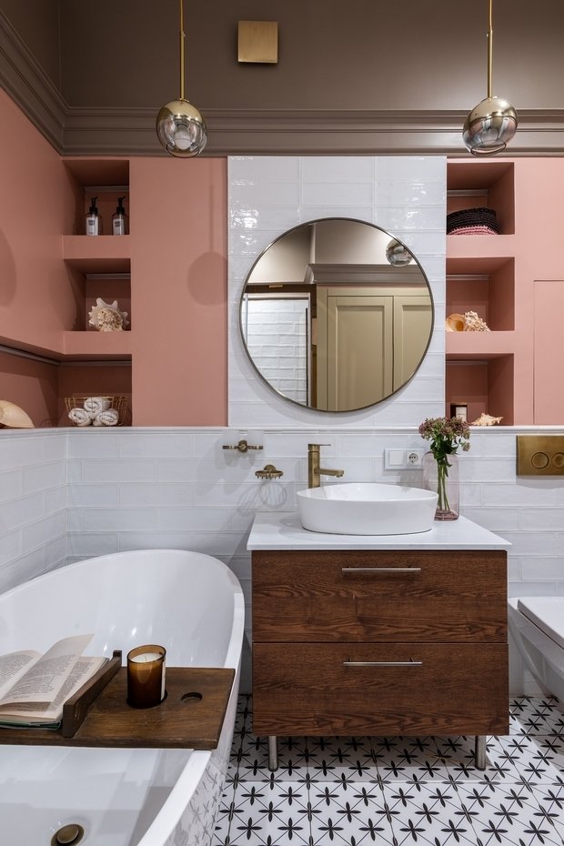 Фотография: Ванная в стиле Классический, Современный, Квартира, Проект недели, Москва, 2 комнаты, 40-60 метров, Ирина Балданова – фото на INMYROOM