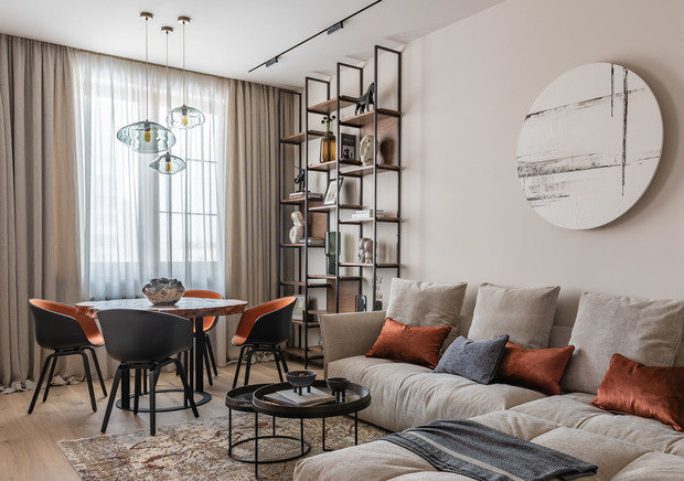 Фото из портфолио Современная квартира с нотками эко-мотивов – фотографии дизайна интерьеров на INMYROOM