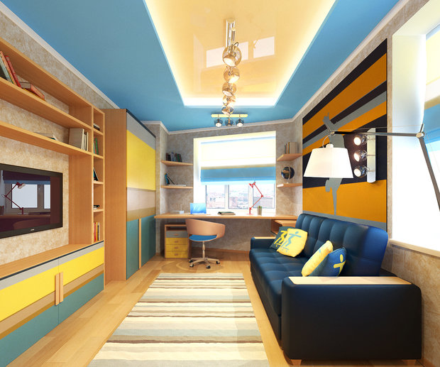 Фото из портфолио квартира  с треугольной кухней – фотографии дизайна интерьеров на INMYROOM