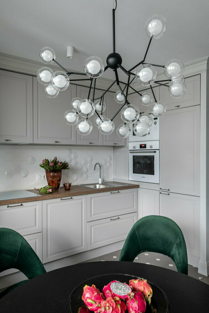 Фотография: Кухня и столовая в стиле Современный, Квартира, Проект недели, Москва, 2 комнаты, 40-60 метров, Анна Моджаро – фото на INMYROOM
