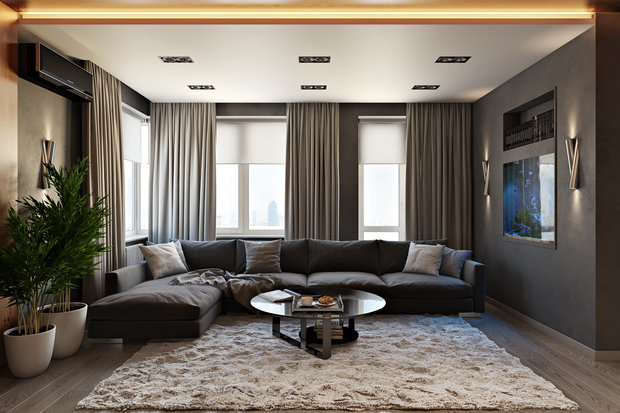 Фото из портфолио Проект квартиры 153 м2 – фотографии дизайна интерьеров на INMYROOM