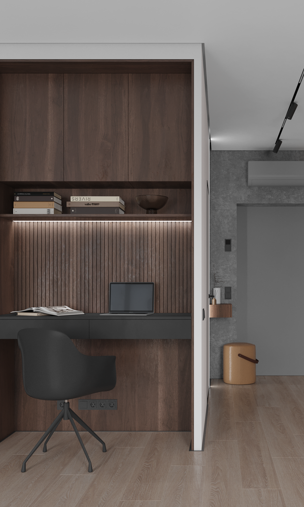 Фото из портфолио Как разместить на 43 кв.метрах  разместить 7 функциональных зон  – фотографии дизайна интерьеров на INMYROOM