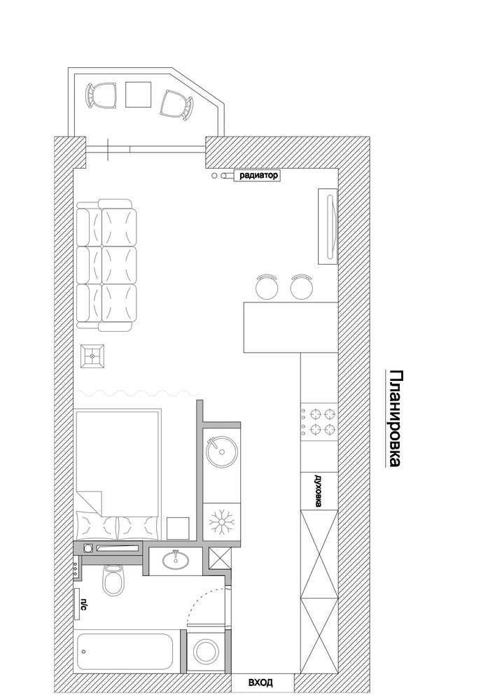 План с расстановкой мебели План с расстановкой мебели