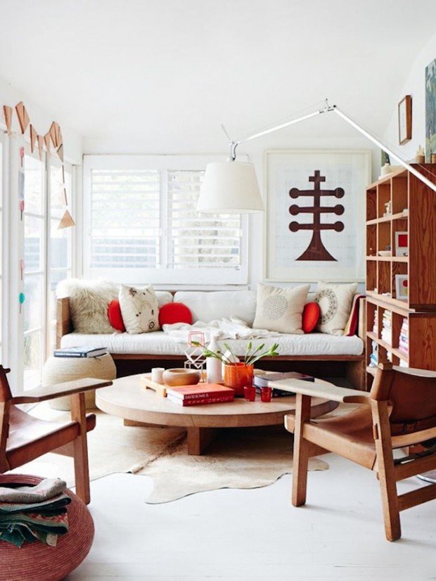 Фотография: Гостиная в стиле Восточный, Эко, Малогабаритная квартира, Интерьер комнат – фото на INMYROOM