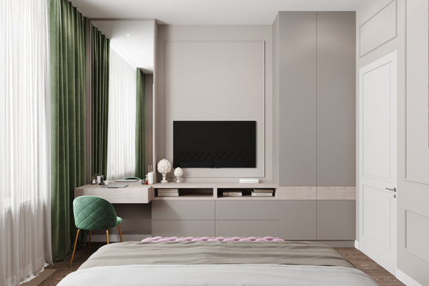 Фото из портфолио Квартира 73 кв. м. в современном стиле ЖК  Новочерёмушкинская 17 – фотографии дизайна интерьеров на INMYROOM