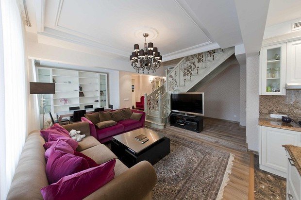 Фото из портфолио Двухуровневая квартира площадью 130 кв.м. – фотографии дизайна интерьеров на INMYROOM