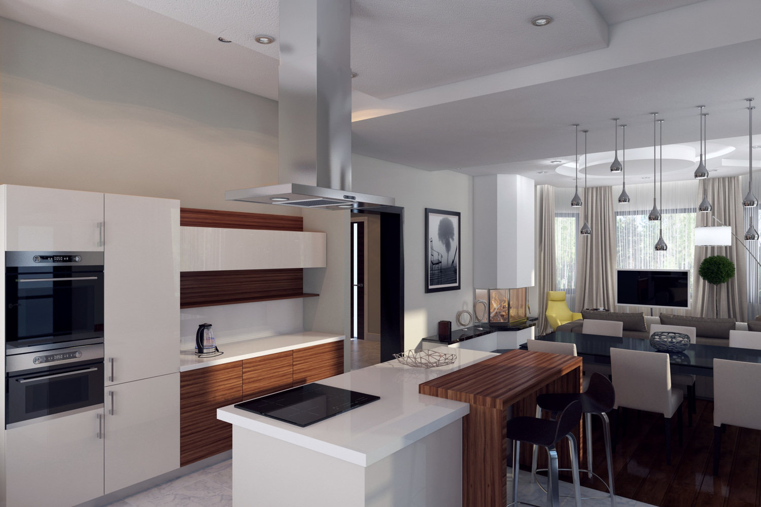 Фото из портфолио дизайн проект загородного дома – фотографии дизайна интерьеров на INMYROOM Фото из портфолио дизайн проект загородного дома – фотографии дизайна интерьеров на INMYROOM