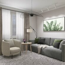 Фото из портфолио Современная студия в скандинавском стиле с зонированием / 26 м² – фотографии дизайна интерьеров на INMYROOM