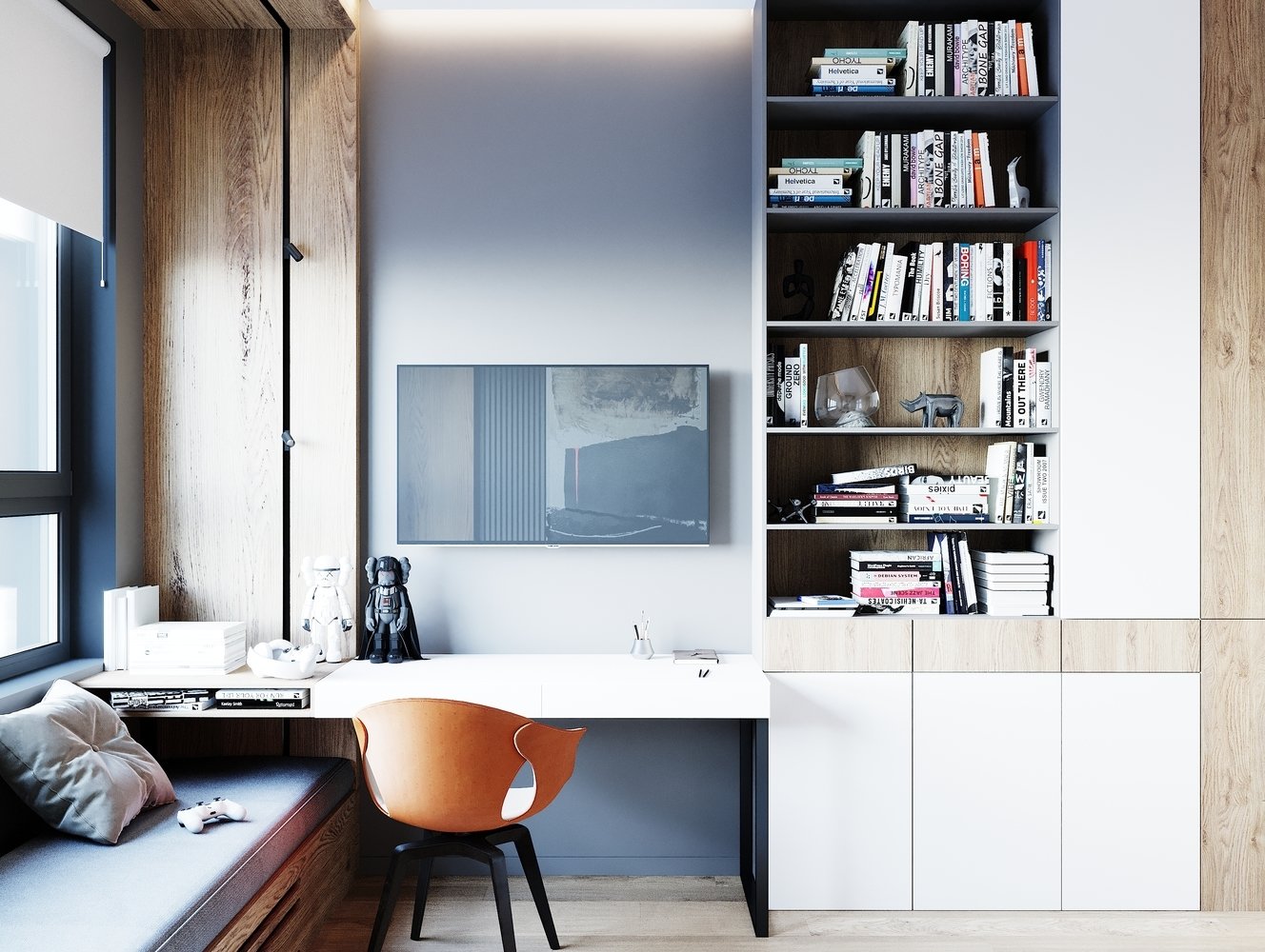 Фотография: Кабинет в стиле Современный, Квартира, Проект недели, Москва, 4 и больше, Более 90 метров, Студия 20:18 – фото на INMYROOM Фотография: Кабинет в стиле Современный, Квартира, Проект недели, Москва, 4 и больше, Более 90 метров, Студия 20:18 – фото на INMYROOM