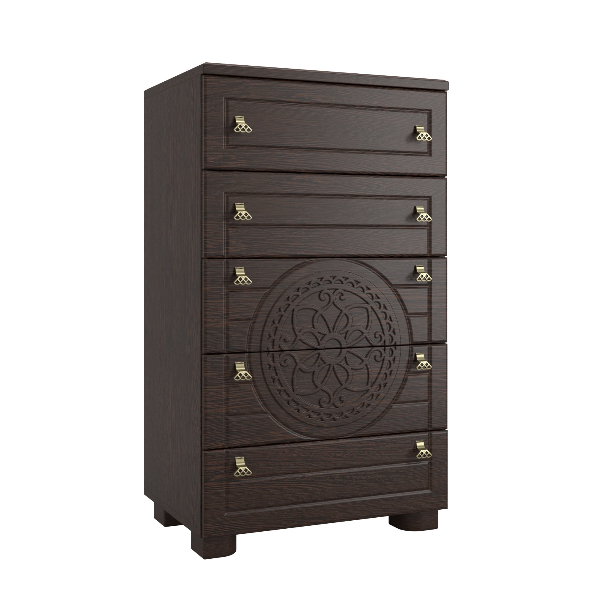 Комод Монблан M темно-коричневого цвета