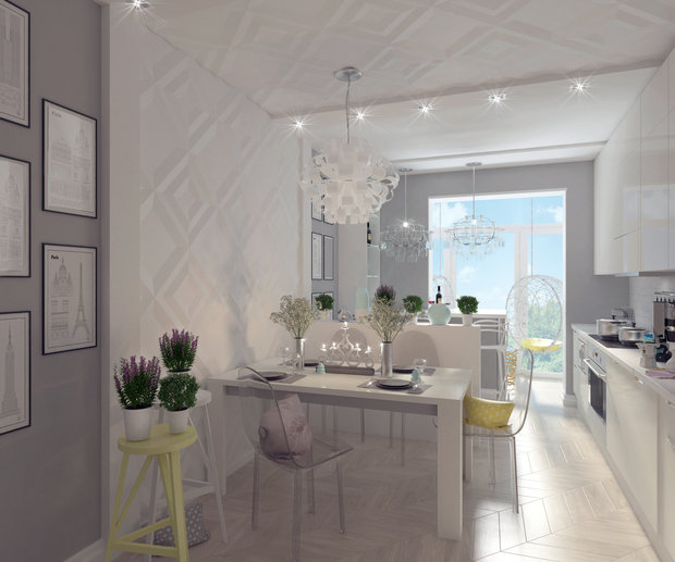Фото из портфолио Легкий французский фьюжн – фотографии дизайна интерьеров на INMYROOM