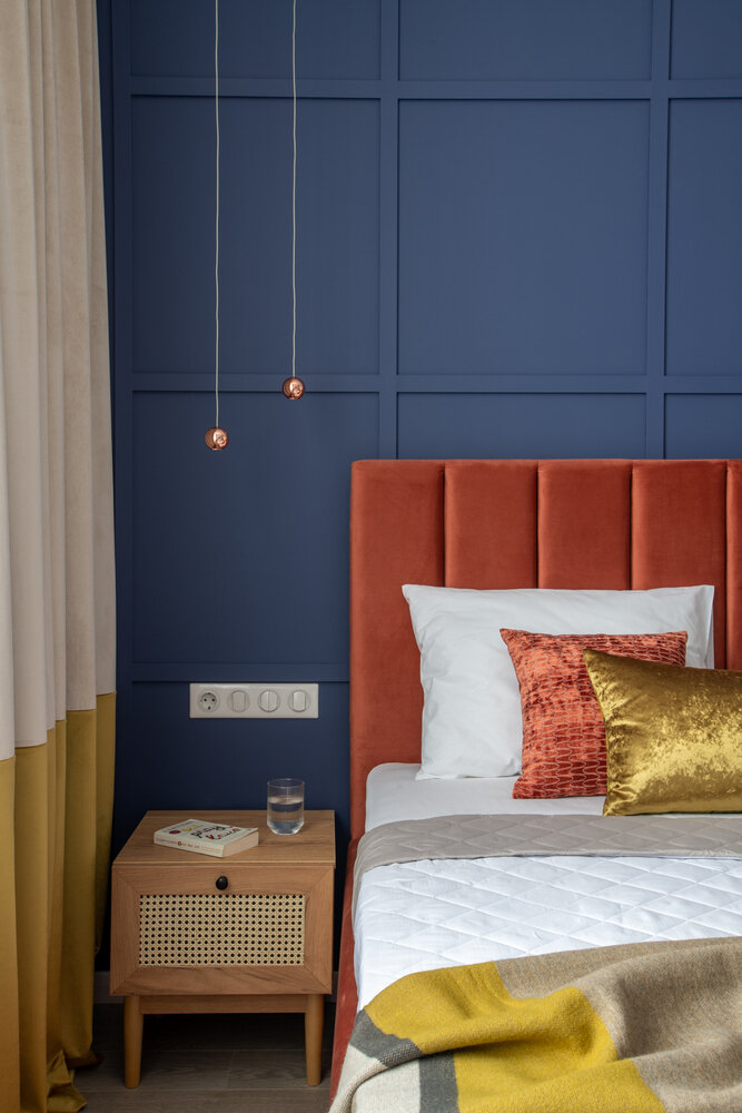 Фотография: Спальня в стиле Современный, Классический, Квартира, Проект недели, Москва, 3 комнаты, Более 90 метров, Юлия Сергеева – фото на INMYROOM