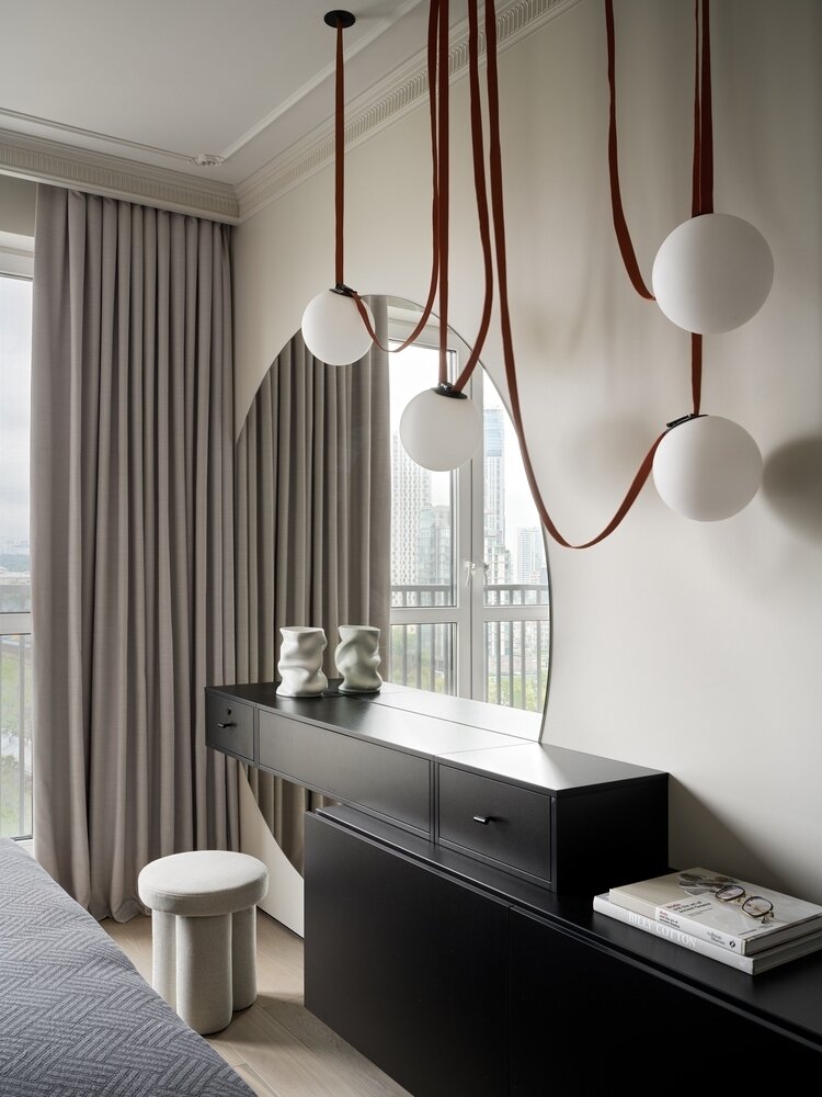 Фотография: Спальня в стиле Современный, Квартира, Проект дня, Москва, Монолитный дом, 3 комнаты, 60-90 метров, JTRoom, Юлия Тазулах – фото на INMYROOM Фотография: Спальня в стиле Современный, Квартира, Проект дня, Москва, Монолитный дом, 3 комнаты, 60-90 метров, JTRoom, Юлия Тазулах – фото на INMYROOM