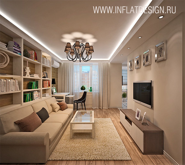 Фото из портфолио Трехкомнатная квартира – фотографии дизайна интерьеров на INMYROOM