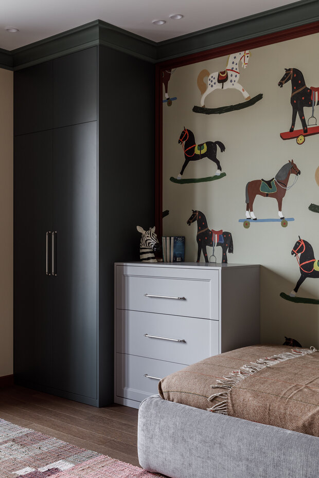 Фотография: Детская в стиле Современный, Эклектика, Квартира, Проект дня, 3 комнаты, Более 90 метров, Тюмень, современный с элементами лофта, эклектика с элементами классики, Анна Селиванова – фото на INMYROOM