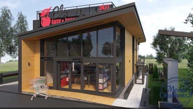 Фото из портфолио Небольшой магазин в загородном посёлке – фотографии дизайна интерьеров на INMYROOM