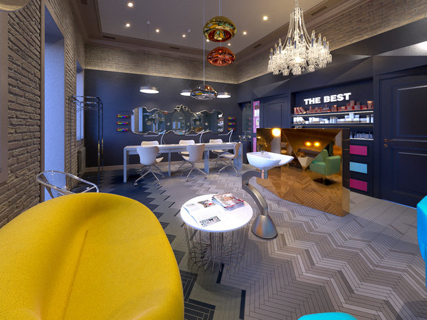 Фото из портфолио Cалон красоты в историческом центре Москвы – фотографии дизайна интерьеров на INMYROOM