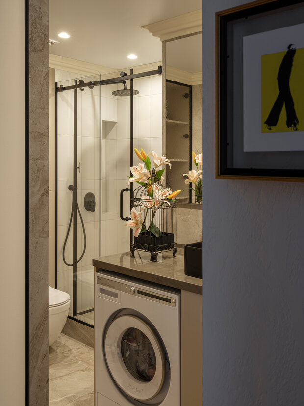 Фотография: Ванная в стиле Современный, Квартира, Проект дня, Москва, 2 комнаты, 40-60 метров, Сара Михайлова – фото на INMYROOM