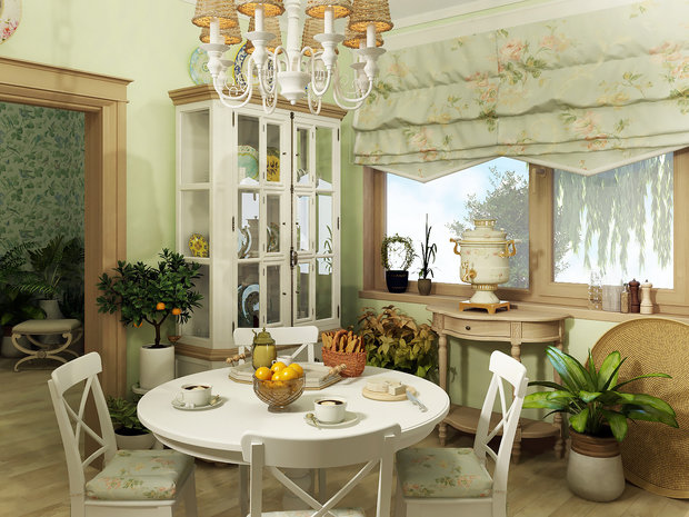 Фото из портфолио Проект кухни с элементами Кантри – фотографии дизайна интерьеров на INMYROOM