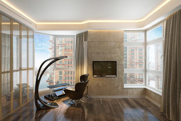 Фото из портфолио Футуристическая квартира в Алых Парусах - Москва – фотографии дизайна интерьеров на INMYROOM