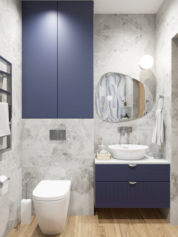 Фото из портфолио В оттенках синего – фотографии дизайна интерьеров на INMYROOM