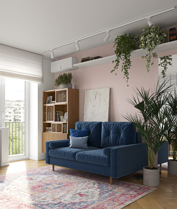 Фотография: Гостиная в стиле Скандинавский, Современный, Минимализм, Малогабаритная квартира, Квартира, Проект дня, Москва, Кирпичный дом, 1 комната, до 40 метров, Винтажный, Анастасия Родина, II-18-01/09 – фото на INMYROOM