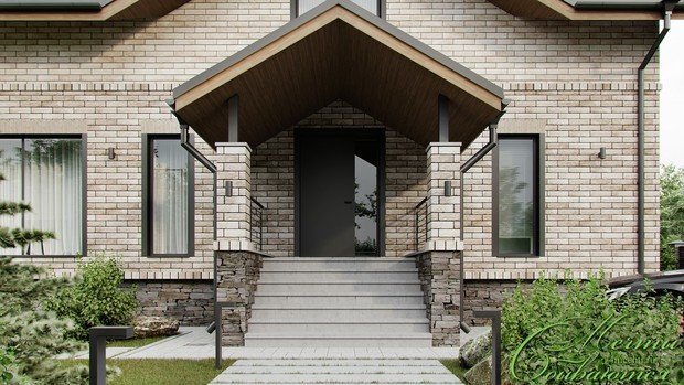 Фото из портфолио Проект дома с мансардой – фотографии дизайна интерьеров на INMYROOM