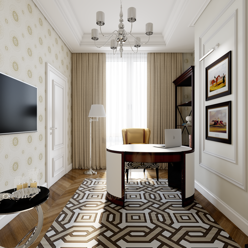 Фотография: Кабинет в стиле Классический, Квартира, Проект недели, Санкт-Петербург, 3 комнаты, Более 90 метров, Монолитно-кирпичный, Студия элитного жилья Александра Акименкова – фото на INMYROOM Фотография: Кабинет в стиле Классический, Квартира, Проект недели, Санкт-Петербург, 3 комнаты, Более 90 метров, Монолитно-кирпичный, Студия элитного жилья Александра Акименкова – фото на INMYROOM