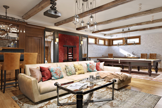 Фото из портфолио В духе американской классики – фотографии дизайна интерьеров на INMYROOM