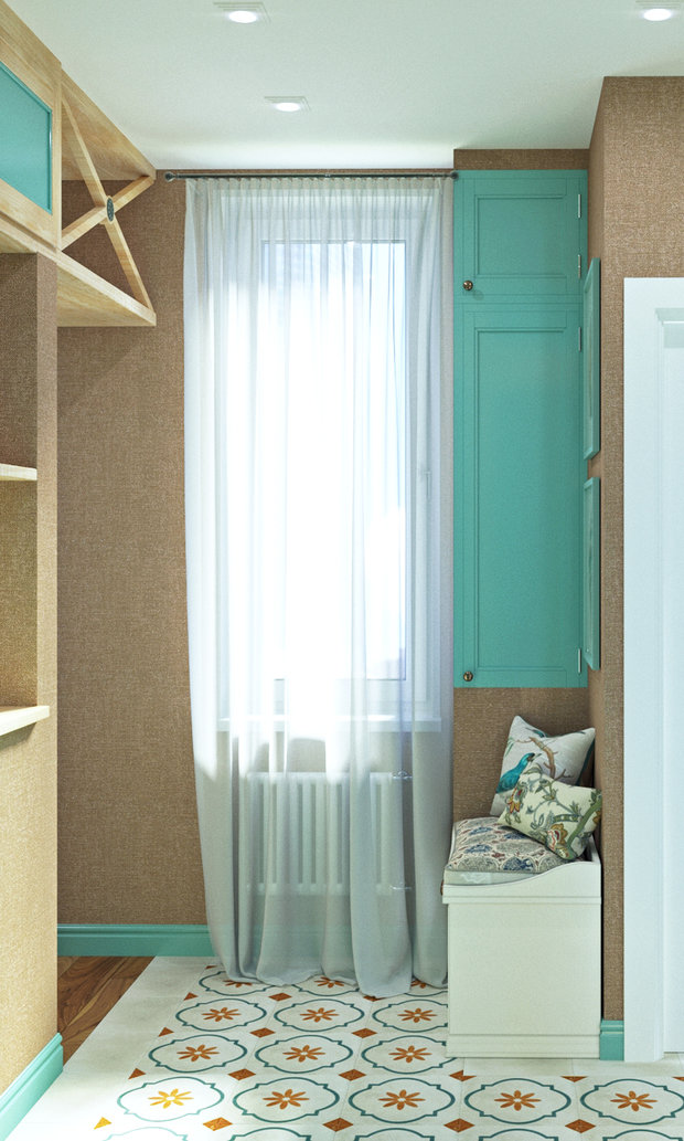 Фотография: Прихожая в стиле Прованс и Кантри, Дом, Проект недели, Дом и дача, Новосибирск, Таунхаус, Кирпичный дом, 4 и больше, 60-90 метров, Полина Степанова – фото на INMYROOM