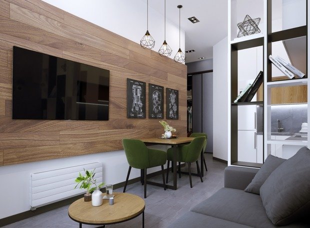 Фото из портфолио Дизайн-проект частной квартиры ЖК "Рассказово" 42,2 м² – фотографии дизайна интерьеров на INMYROOM