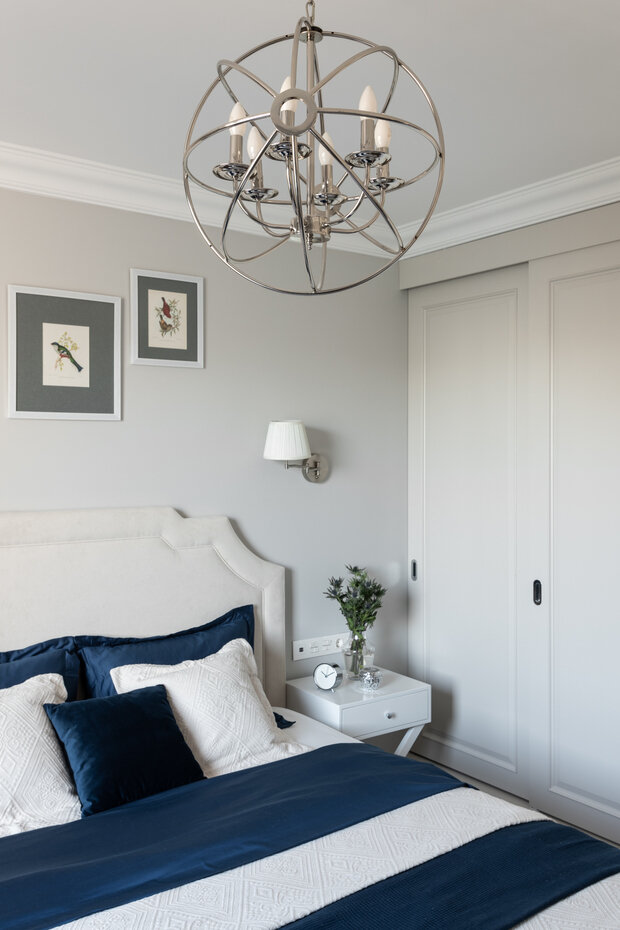 Фотография: Спальня в стиле Классический, Современный, Квартира, Проект недели, Красногорск, Панельный дом, И-155, 4 и больше, Более 90 метров, Вера Шеверденок, Roomba Interior – фото на INMYROOM