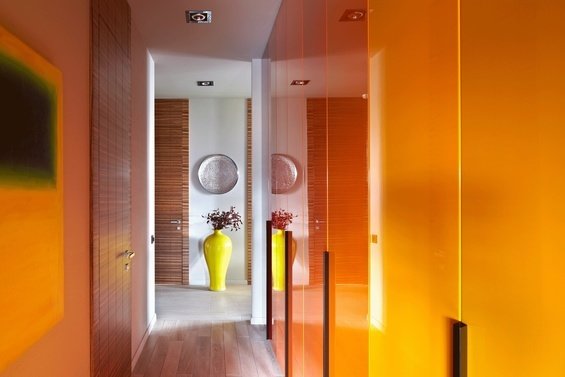 Фотография: Прихожая в стиле Современный, Квартира, Цвет в интерьере, Дома и квартиры – фото на INMYROOM