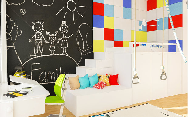 Фото из портфолио "Сочные акценты"  – фотографии дизайна интерьеров на INMYROOM