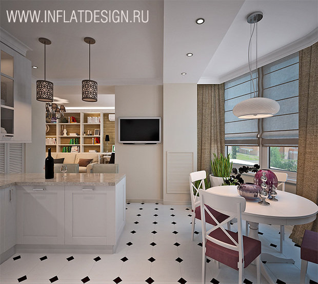 Фото из портфолио Трехкомнатная квартира – фотографии дизайна интерьеров на INMYROOM
