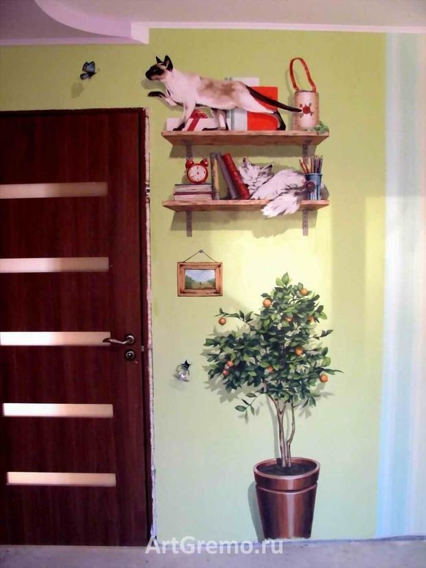 Фото из портфолио Роспись стен – фотографии дизайна интерьеров на INMYROOM