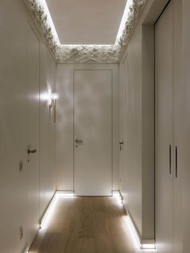 Фотография: Прихожая в стиле Классический, Современный, Квартира, Проект дня, Санкт-Петербург, 3 комнаты, Более 90 метров, Елена Лебедева – фото на INMYROOM