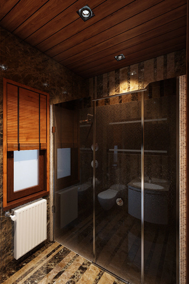 Фото из портфолио Интерьер и оформление фасада деревянного дома на Сколковском шоссе – фотографии дизайна интерьеров на INMYROOM