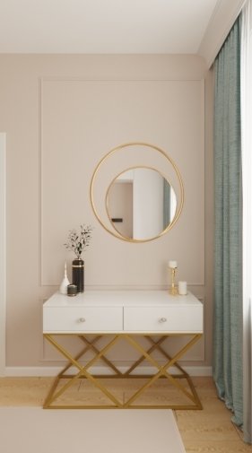 Фото из портфолио Спалья в бежево-голубых тонах  – фотографии дизайна интерьеров на INMYROOM