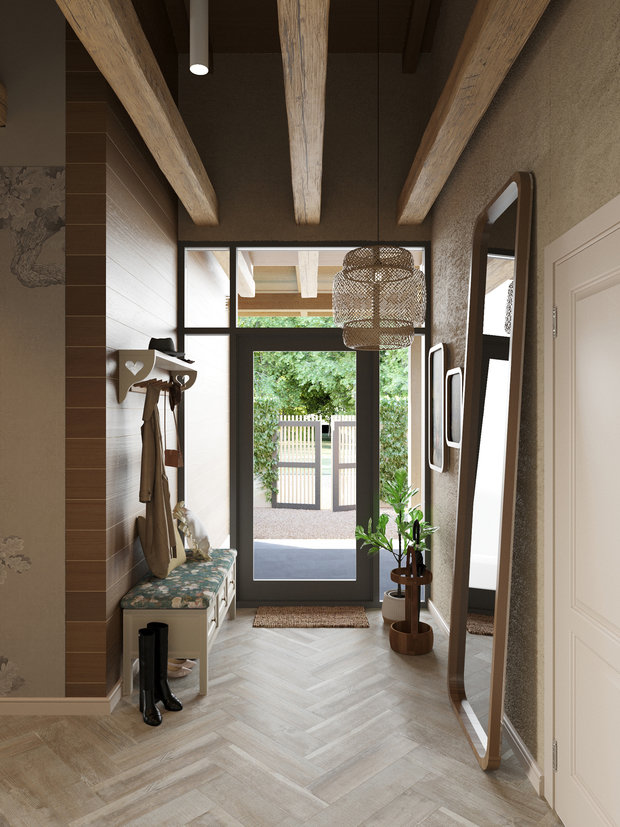 Фотография: Прихожая в стиле Прованс и Кантри, Дом, Проект дня, Дом и дача, 3 комнаты, Более 90 метров, Астраханская область, Николай Рогожников, Антон Сорокин – фото на INMYROOM