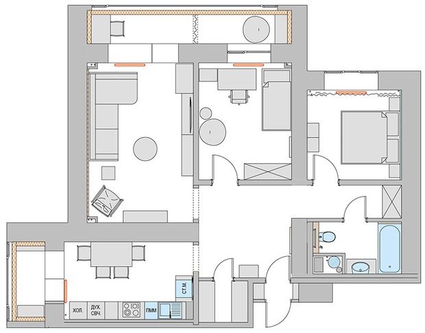 Фотография: Планировки в стиле  – фото на INMYROOM